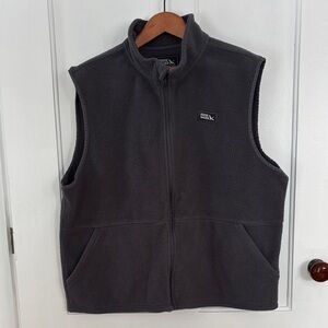 Eddie Bauer Charcoal Fleece Vest